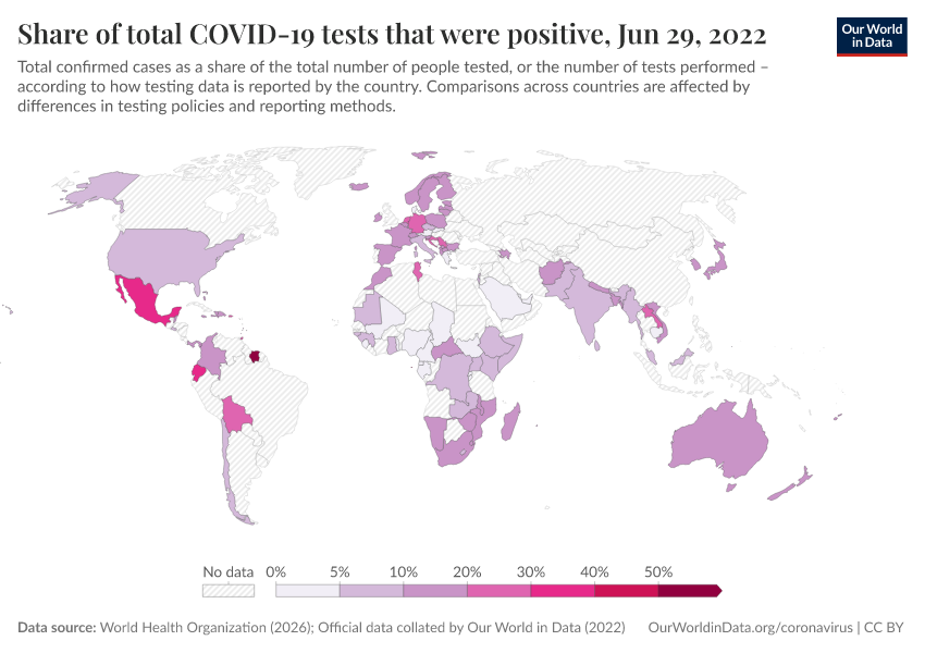 A thumbnail of the "Share of total COVID-19 tests that were positive" chart