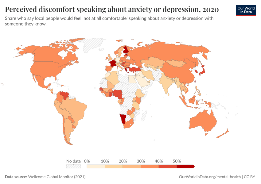 A thumbnail of the "Perceived discomfort speaking about anxiety or depression" chart