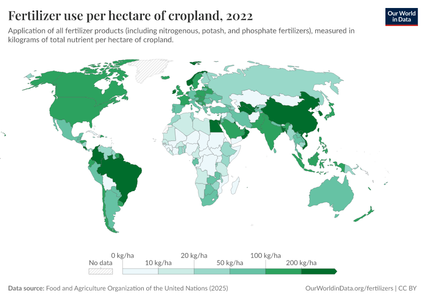 A thumbnail of the "Fertilizer use per hectare of cropland" chart