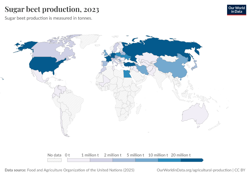 A thumbnail of the "Sugar beet production" chart