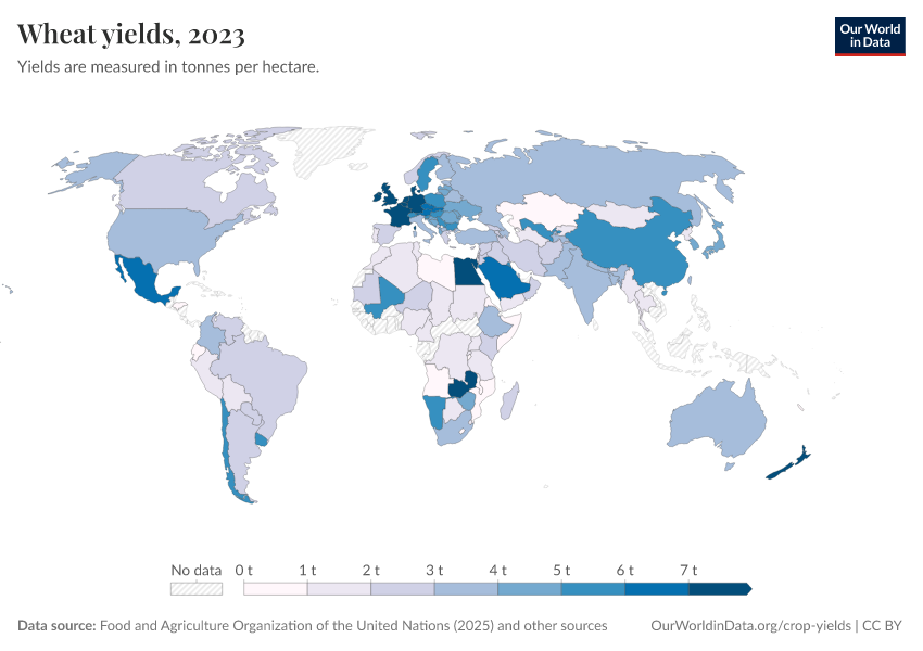 A thumbnail of the "Wheat yields" chart